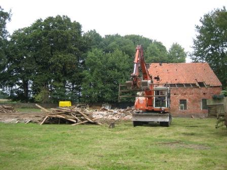 Bild vom Stallabriss